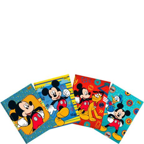 Kit Cadernos Brochura GD Universitário 96Fls Mickey 4Pçs - Tilibra Menor preço em Kit Cadernos Brochura GD Universitário 96Fls Mickey 4Pçs - Tilibra