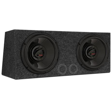 Kit Caixa Som Dutada 70L + Par Subwoofers Foxer BlackBird 10 Polegadas 350W RMS 4 Ohms Bobina Dupla - Prime Menor preço em Kit Caixa Som Dutada 70L + Par Subwoofers Foxer BlackBird 10 Polegadas 350W RMS 4 Ohms Bobina Dupla - Prime