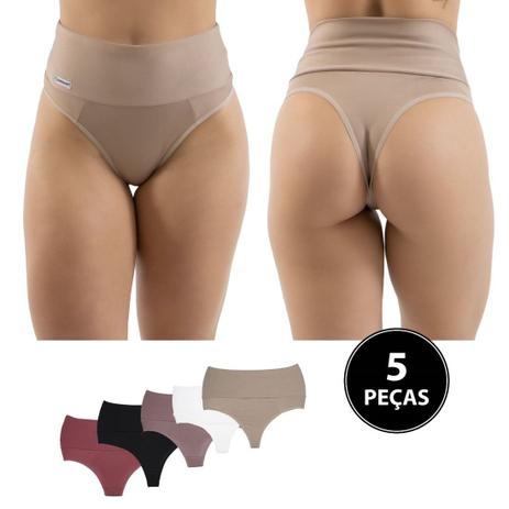 Kit Calcinha Cinta 5 Peças Diluxo Multicolorido - ST MADAME - Moda Feminina  - Magazine Luiza