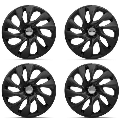 Kit Calota Esportiva DS4 Fosc Black Shutt Aro 14 Preto Fosco Plástico ABS Ótimo Acabamento Universal Menor preço em Kit Calota Esportiva DS4 Fosc Black Shutt Aro 14 Preto Fosco Plástico ABS Ótimo Acabamento Universal