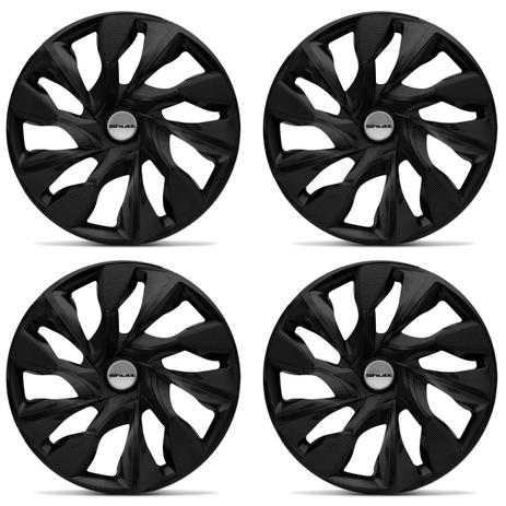 Kit Calota Esportiva DS4 Fosc Black Shutt Aro 15 Preto Fosco Plástico ABS Ótimo Acabamento Universal Menor preço em Kit Calota Esportiva DS4 Fosc Black Shutt Aro 15 Preto Fosco Plástico ABS Ótimo Acabamento Universal