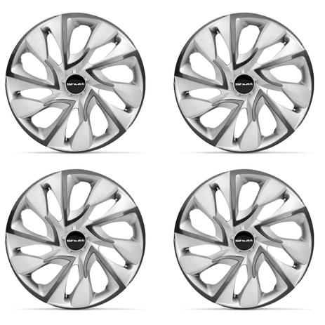 Kit Calota Esportiva DS4 Silver Cup Shutt Aro 13 Prata e Grafite Ótimo Acabamento Universal Menor preço em Kit Calota Esportiva DS4 Silver Cup Shutt Aro 13 Prata e Grafite Ótimo Acabamento Universal