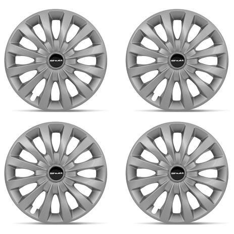 Kit Calota Esportiva Tuning Elite Silver Shutt Aro 13 Prata Ótimo Acabamento Plástico ABS Universal Menor preço em Kit Calota Esportiva Tuning Elite Silver Shutt Aro 13 Prata Ótimo Acabamento Plástico ABS Universal