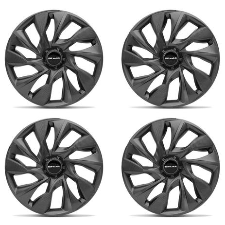 Kit Calotas Esportivas DS4 Graphite Shutt Aro 13 Tuning Grafite em ABS Ótimo Acabamento Universal Menor preço em Kit Calotas Esportivas DS4 Graphite Shutt Aro 13 Tuning Grafite em ABS Ótimo Acabamento Universal