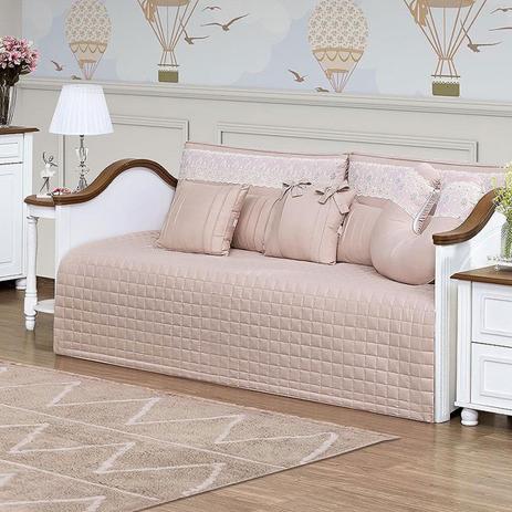 Kit Cama Babá Auxiliar 7 Peças Percal 300 Fios Rosa Antigo Renda Importada e Pérolas Coleção Lelis - Aime Menor preço em Kit Cama Babá Auxiliar 7 Peças Percal 300 Fios Rosa Antigo Renda Importada e Pérolas Coleção Lelis - Aime