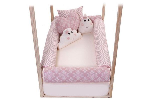 Kit Cama Montessoriana Solteiro Luna 7 peças - Bebê enxovais Menor preço em Kit Cama Montessoriana Solteiro Luna 7 peças - Bebê enxovais