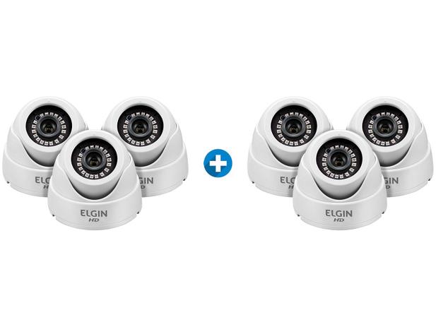 Kit Câmera de Segurança 6 Unidades HDCVI Elgin - Interna ou Externa Analógico Infravermelho Menor preço em Kit Câmera de Segurança 6 Unidades HDCVI Elgin - Interna ou Externa Analógico Infravermelho