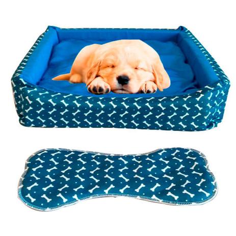 Kit Caminha Pet e Tapete Para Cachorros e Gatos Tamanho P - Cnd Estofados Menor preço em Kit Caminha Pet e Tapete Para Cachorros e Gatos Tamanho P - Cnd Estofados