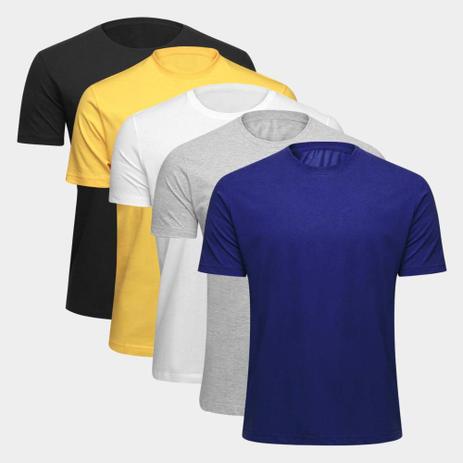 Kit Camiseta Básica c/ 5 Peças Masculina - Básicos é boa?