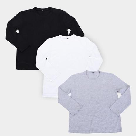 camisa manga longa infantil