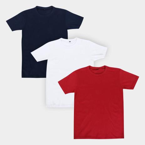 Menor preço em Kit Camiseta Infantil All Free Básica Masculina 3 Peças