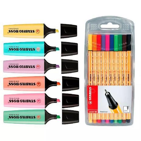 Kit Caneta e Marca Texto Stabilo BOSS TONS Pastel é ruim? Kit Caneta e Marca Texto Stabilo BOSS TONS Pastel é boa?