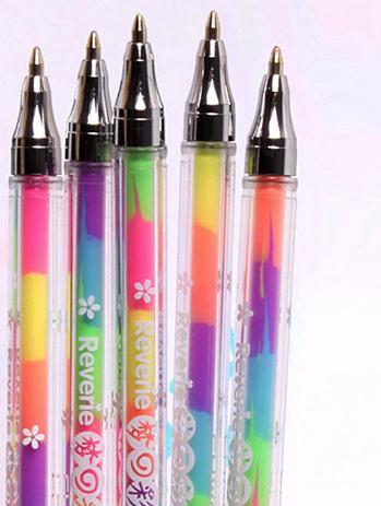 Kit Caneta Gel Arco Íris Rainbow Multi Colorida - Import Menor preço em Kit Caneta Gel Arco Íris Rainbow Multi Colorida - Import