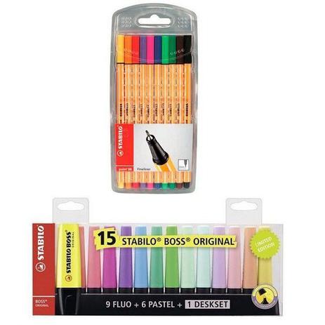 Kit Canetas Marca Texto + 10 Point 88 Cores Sortidas Stabilo é boa?