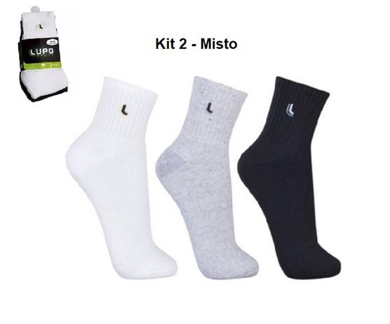 Kit Cano Médio 27 Pares De Meias Lupo Algodão 3245 Original Menor preço em Kit Cano Médio 27 Pares De Meias Lupo Algodão 3245 Original