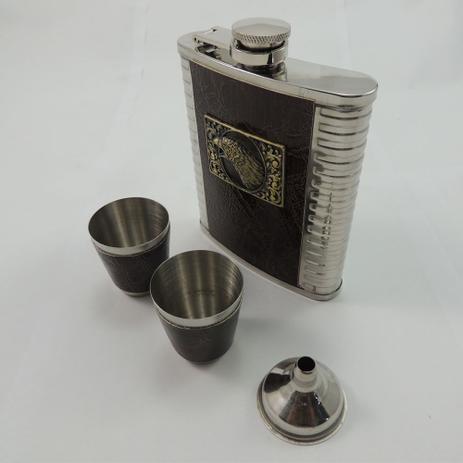 Kit Cantil Em Inox Garrafa De Bolso Com 2 Copos E Funil Porta Whisky Vodka E Bebidas - 220ml - Orion é boa?