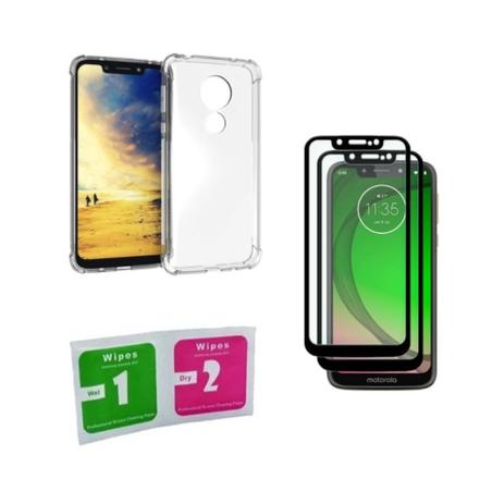 Kit Capa Anti Impacto Moto G7 Power + 2 Pel. de Vidro 3D - Yellow Cell -  Kit Capinha e Película para Celular - Magazine Luiza