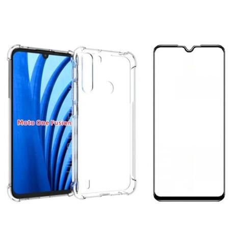 Capa Capinha Motorola Moto One Macro + Película De Vidro 3D - Carrefour