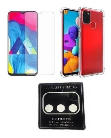 Kit Capa Anti Impacto Samsung Galaxy M21s + Película Vidro + Película para  Camera - Kit Capinha e Película para Celular - Magazine Luiza
