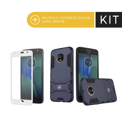 Kit Capa Armor e Pelicula Coverage Branca para Moto G5S PLUS - Gorila Shield Menor preço em Kit Capa Armor e Pelicula Coverage Branca para Moto G5S PLUS - Gorila Shield