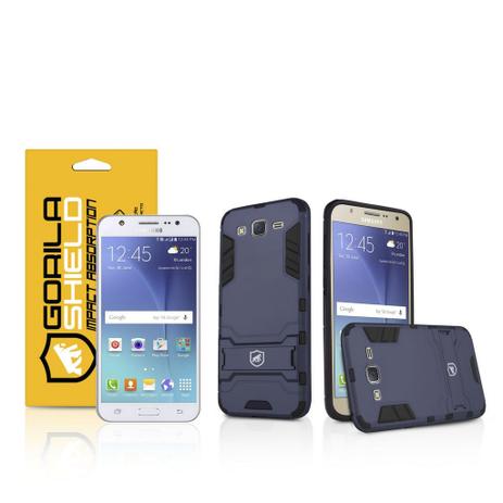 Menor preço em Kit Capa Armor e Película de vidro dupla para Samsung Galaxy J3 - Gorila Shield