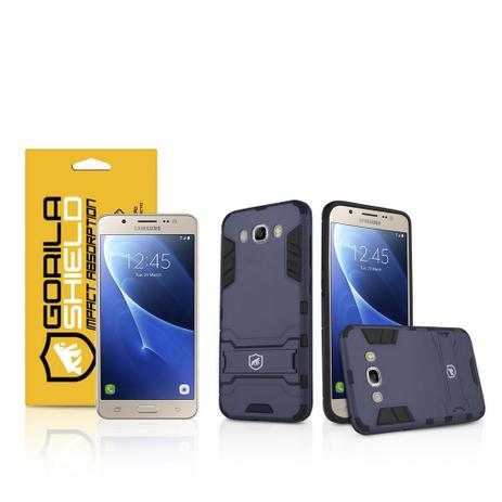 Kit Capa Armor e Película de vidro dupla para Samsung Galaxy J7 Metal - Gorila Shield Menor preço em Kit Capa Armor e Película de vidro dupla para Samsung Galaxy J7 Metal - Gorila Shield
