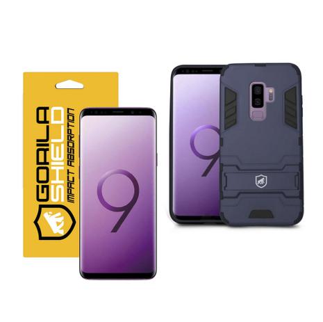 Kit capa armor e película nano gel dupla para galaxy s9 plus - gorila shield Menor preço em Kit capa armor e película nano gel dupla para galaxy s9 plus - gorila shield