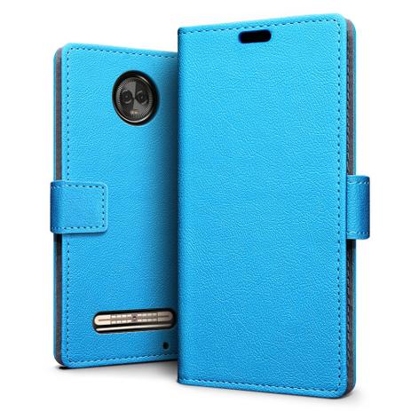 Kit Capa Carteira e Película Vidro Sleo Motorola Moto Z3 Play - Azul Menor preço em Kit Capa Carteira e Película Vidro Sleo Motorola Moto Z3 Play - Azul