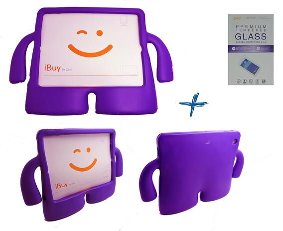 Kit Capa Case Protetor Infantil Anti-Choque/Impacto iPad 2/3/4 + Película de Vidro (Roxo) - Skin t18 Menor preço em Kit Capa Case Protetor Infantil Anti-Choque/Impacto iPad 2/3/4 + Película de Vidro (Roxo) - Skin t18