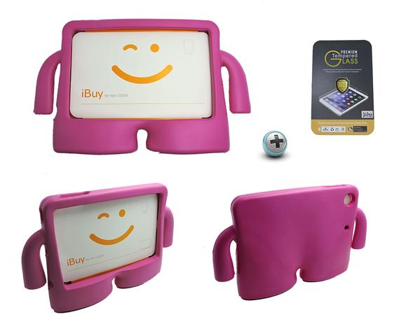 Kit Capa Case Protetor Infantil Anti-Choque/Impacto iPad Mini 2/3 + Película de Vidro (Pink) - Skin t18 Menor preço em Kit Capa Case Protetor Infantil Anti-Choque/Impacto iPad Mini 2/3 + Película de Vidro (Pink) - Skin t18