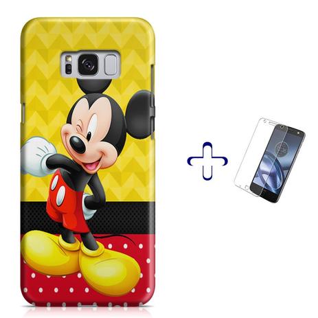 Menor preço em Kit Capa Case TPU Galaxy S8 Mickey + Película de Vidro (BD01) - Bd cases