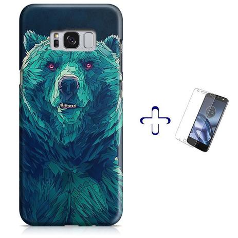 Kit Capa Case TPU Galaxy S8+ Plus Bear Urso + Pel Vidro (BD03) - Bd cases Menor preço em Kit Capa Case TPU Galaxy S8+ Plus Bear Urso + Pel Vidro (BD03) - Bd cases