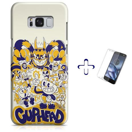 Kit Capa Case TPU Galaxy S8+ Plus Cuphead + Pel Vidro (BD03) - Bd cases é boa?