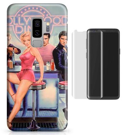 Kit Capa Case TPU Galaxy S9 Plus Hollywood + Película de Vidro (BD01) - Bd cases Menor preço em Kit Capa Case TPU Galaxy S9 Plus Hollywood + Película de Vidro (BD01) - Bd cases