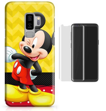 Kit Capa Case TPU Galaxy S9 Plus Mickey + Película de Vidro (BD01) - Bd cases Menor preço em Kit Capa Case TPU Galaxy S9 Plus Mickey + Película de Vidro (BD01) - Bd cases
