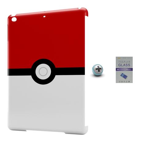 Kit Capa Case TPU iPad Air 2 (iPad 6) Pokeball + Película Vidro (BD01) - Skin t18 Menor preço em Kit Capa Case TPU iPad Air 2 (iPad 6) Pokeball + Película Vidro (BD01) - Skin t18