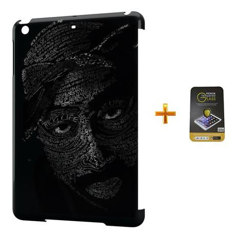 Kit Capa Case TPU iPad Mini 2/3 Tupac + Película de Vidro (BD01) - Skin t18 Menor preço em Kit Capa Case TPU iPad Mini 2/3 Tupac + Película de Vidro (BD01) - Skin t18