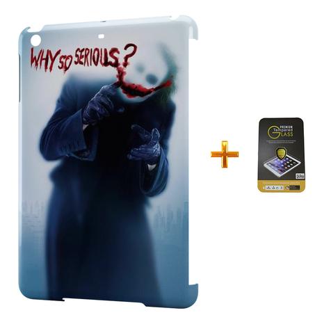 Kit Capa Case TPU iPad Mini 4 Coringa + Película de Vidro (BD02) - Skin t18 Menor preço em Kit Capa Case TPU iPad Mini 4 Coringa + Película de Vidro (BD02) - Skin t18