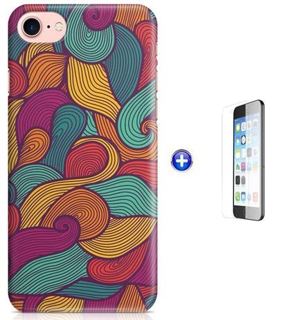 Kit Capa Case TPU iPhone 7 - 4,7” Abstrato Wallpaper + Pel Vidro (BD50) - Bd cases é boa?