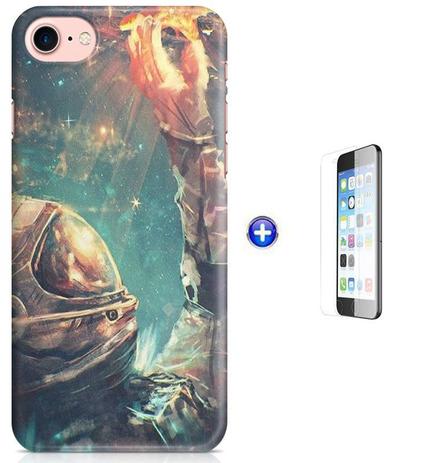 Kit Capa Case TPU iPhone 7 - 4,7” Astronauta + Pel Vidro (BD50) - Bd cases é boa?