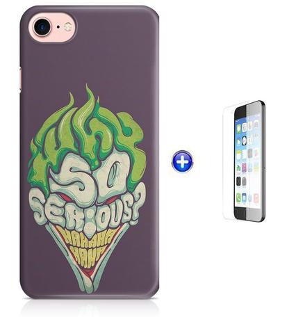 Kit Capa Case TPU iPhone 7 - 4,7” Coringa Joker Why so Serious + Pel Vidro (BD30) - Bd cases é boa?