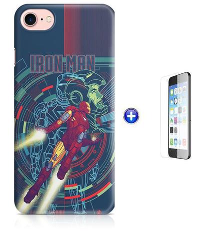 Kit Capa Case TPU iPhone 7 - 4,7” Iron Man Homem de Ferro + Pel Vidro (BD30) - Bd cases é boa?