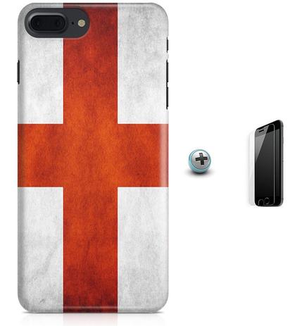 Kit Capa Case TPU iPhone 8 Plus - Bandeira Inglaterra + Pel Vidro (BD30) - Bd cases é boa?