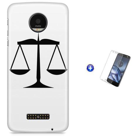 Kit Capa Case TPU Moto Z2 Play - Simbolo do Direito Balança + Pel Vidro (BD01) - Bd cases Menor preço em Kit Capa Case TPU Moto Z2 Play - Simbolo do Direito Balança + Pel Vidro (BD01) - Bd cases
