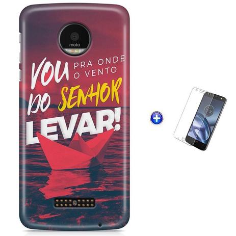 Kit Capa Case TPU Moto Z2 Play - Vento do Senhor Me Levar Religioso + Pel Vidro (BD30) - Bd cases Menor preço em Kit Capa Case TPU Moto Z2 Play - Vento do Senhor Me Levar Religioso + Pel Vidro (BD30) - Bd cases