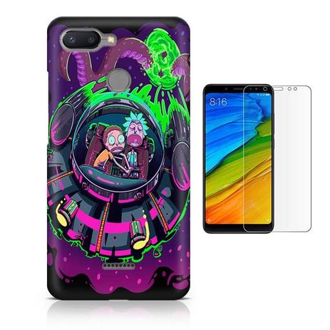 Kit Capa Case TPU Xiaomi Redmi 6 Rick and Morty + Pel Vidro(BD01) - Bd cases Menor preço em Kit Capa Case TPU Xiaomi Redmi 6 Rick and Morty + Pel Vidro(BD01) - Bd cases