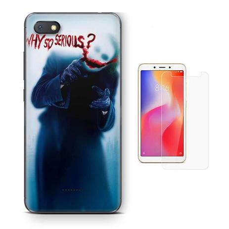 Kit Capa Case TPU Xiaomi Redmi 6A Coringa Joker Batman Why So Serious + Pel Vidro (BD02) - Bd cases é boa?