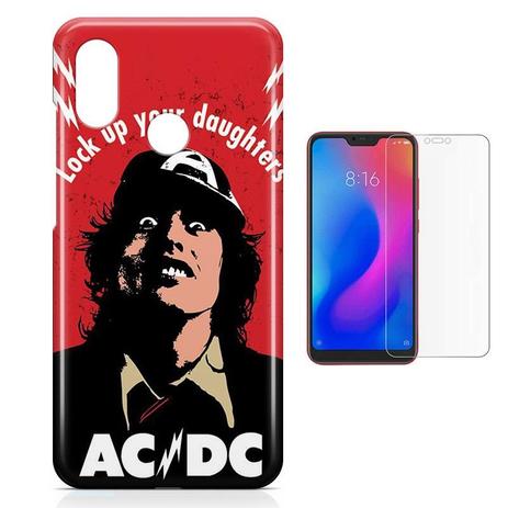 Kit Capa Case TPU Xiaomi Redmi Note 7 Pro AC/DC acdc + Pel Vidro (BD02) - Bd cases é boa?