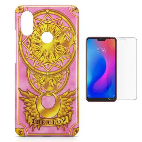 Kit Capa Case TPU Xiaomi Redmi Note 7 Pro Card Captors Carta Clow + Pel Vidro (BD01) - Bd cases Menor preço em Kit Capa Case TPU Xiaomi Redmi Note 7 Pro Card Captors Carta Clow + Pel Vidro (BD01) - Bd cases