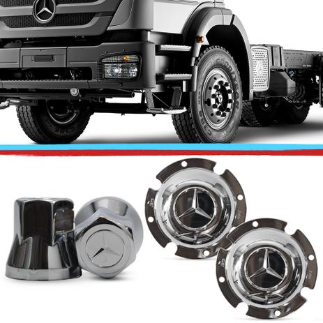 Kit Capa Cubo Dianteiro Mercedes Axor Actros Capa Porca 32mm - Jetta Menor preço em Kit Capa Cubo Dianteiro Mercedes Axor Actros Capa Porca 32mm - Jetta